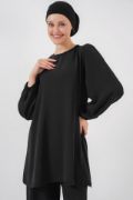 Ayrobin Tunik Pantolon Alt Üst Takım 6712 - Siyah resmi